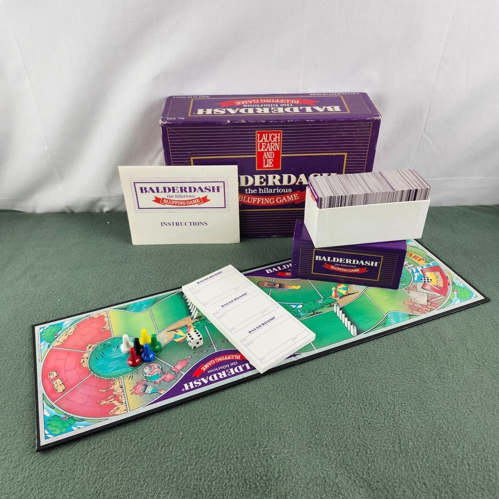 Balderdash Board Game - 1984 - The Hilarious Bluffing Game - Complete